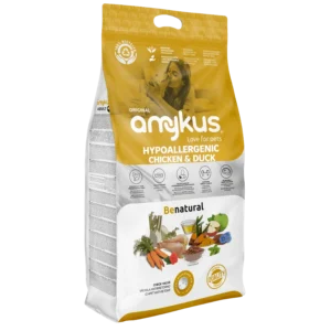 Amykus Gourmet hypoalergena, piščančje in račje meso brez žitaric