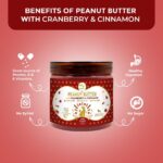 Pawfect 100% naravno arašidovo maslo za pse – brusnica in cimet 275 g - slika 2