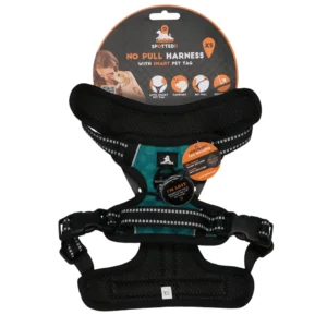 SPOTTED! NO-PULL oprsnica za psa v zeleni barvi, velikost XS, z odsevnimi elementi in digitalno značko Spotted Pro