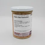 Pfaffis Glas Zajec – monoproteinska mokra hrana v kozarcu za pse in mačke (zajčje meso, korenje, pastinak, jagodičevje, regrat), 380 g